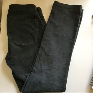 J Crew matchstick corduroy pants. Gray